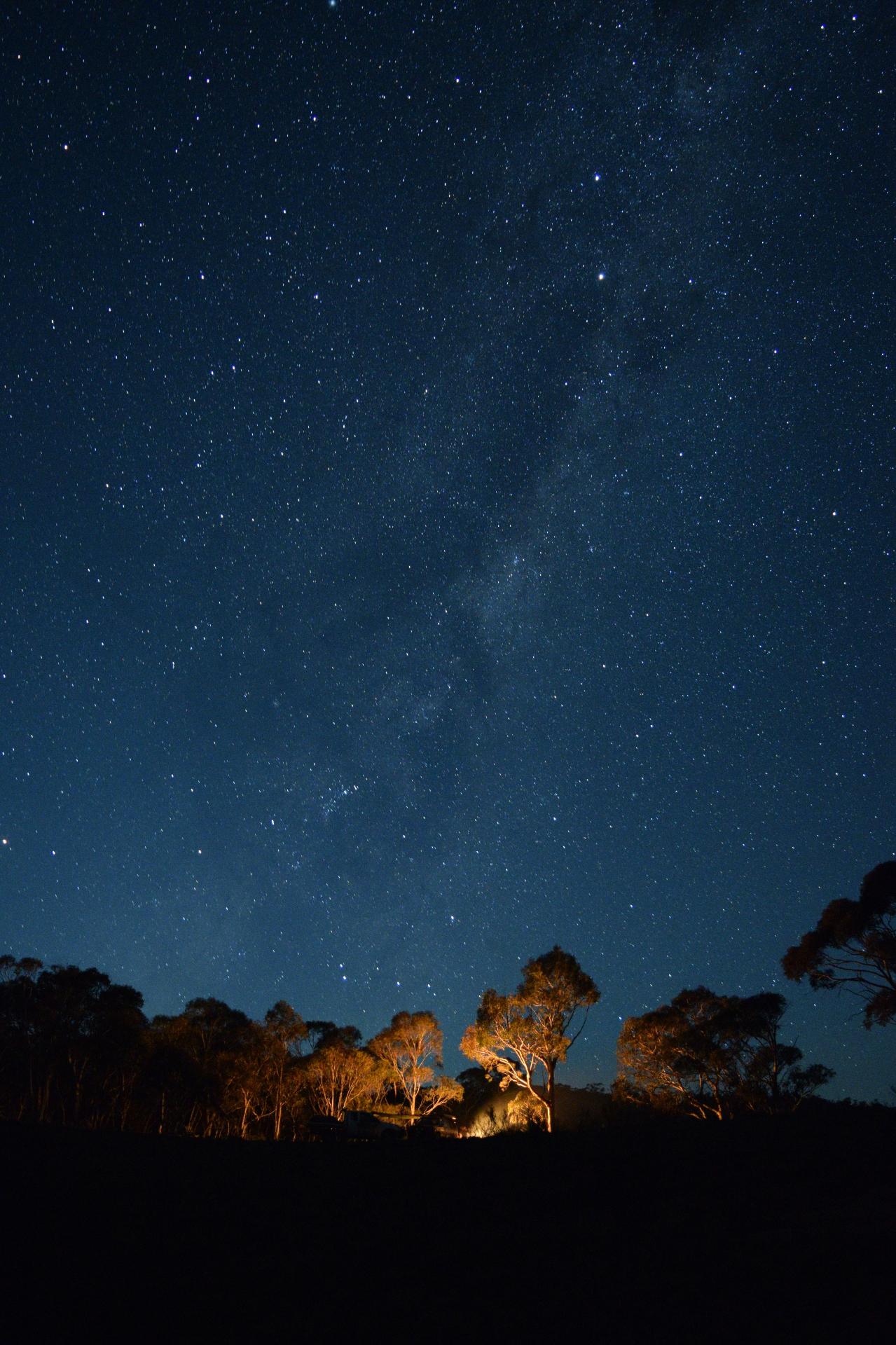 Australian night sky with Milky Way